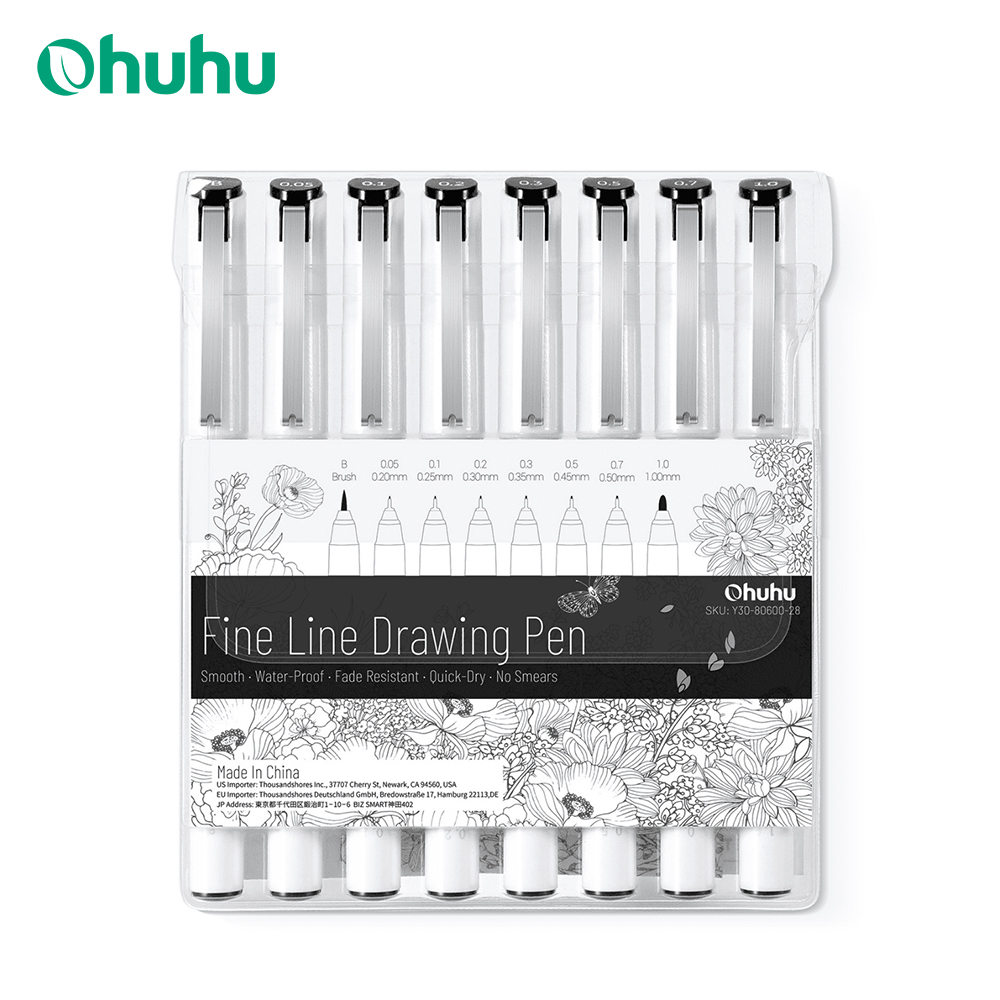Ohuhu Micro Pen Fineliner Draw - огляд і ціна Copic Marker Sketch